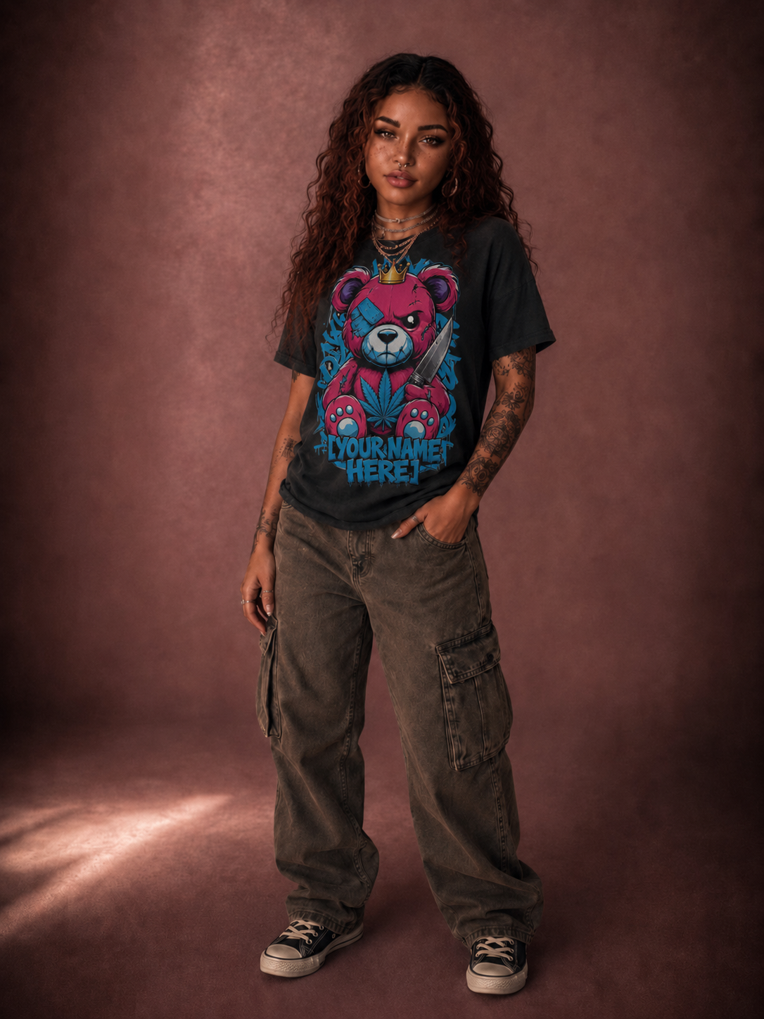 Custom Name Teddy Tee