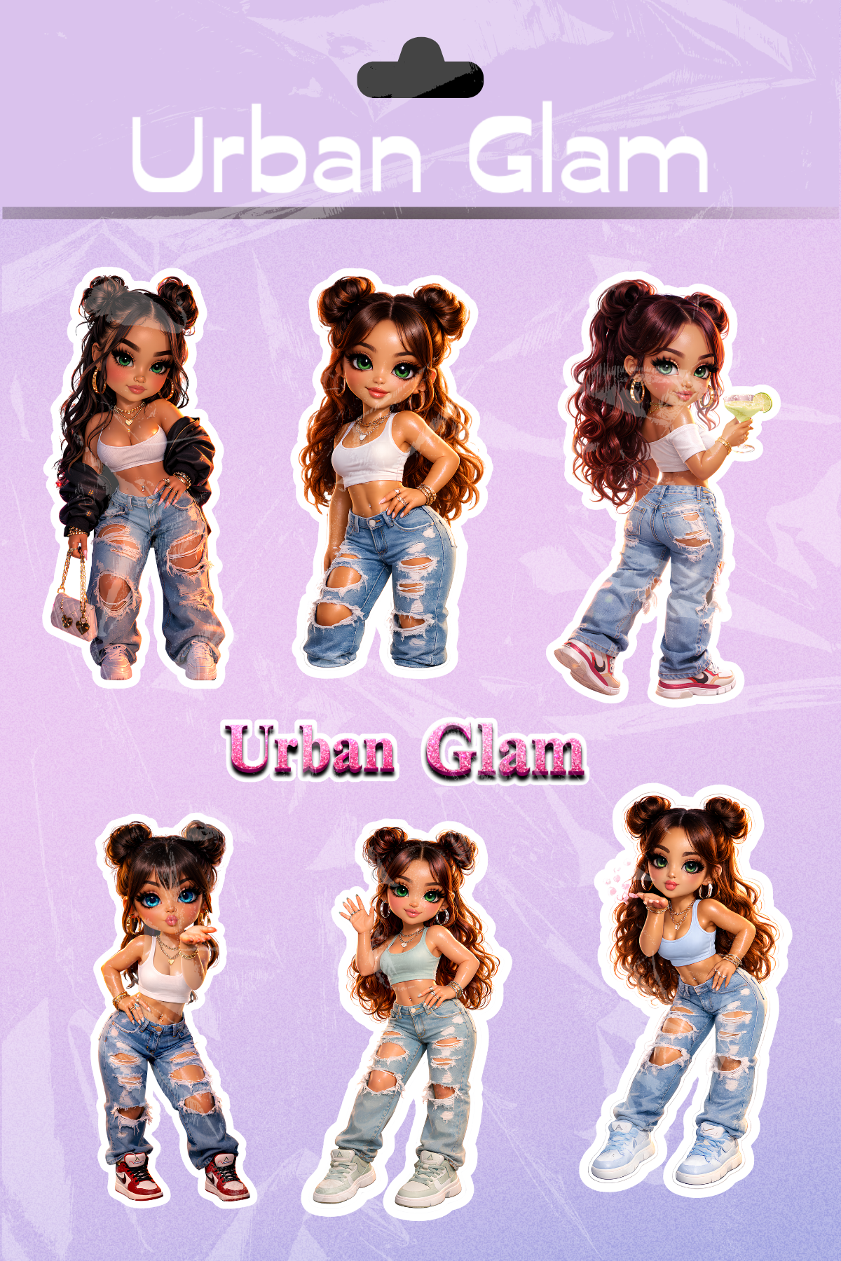 Urban Glam Sticker Pack
