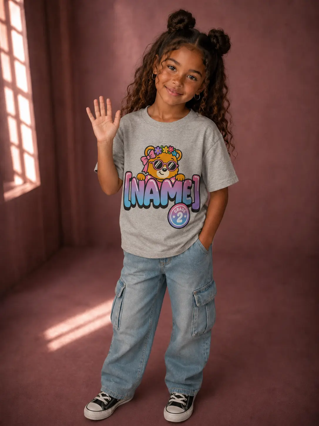 Name & Grade Kids Tee